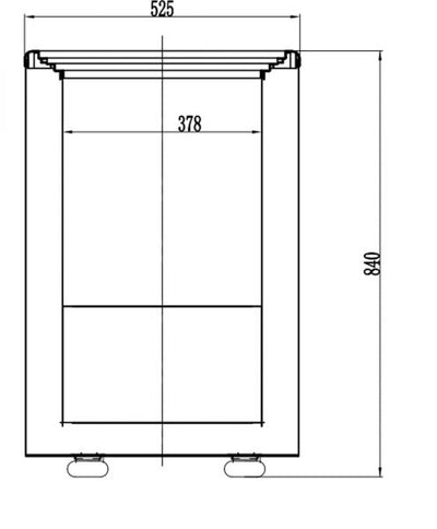 Kombi Kühl/Tiefkühltruhe mit Glasschiebedeckel - 200 l