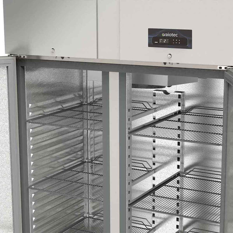 PREMIUMLINE Kühlschrank 1400 / 2-türig GN 2/1 - Glas