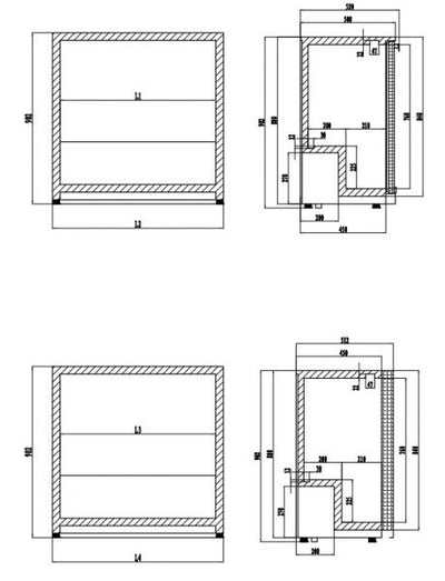 Sürgülü kapılı bar buzdolabı 208 litre - 230 V 